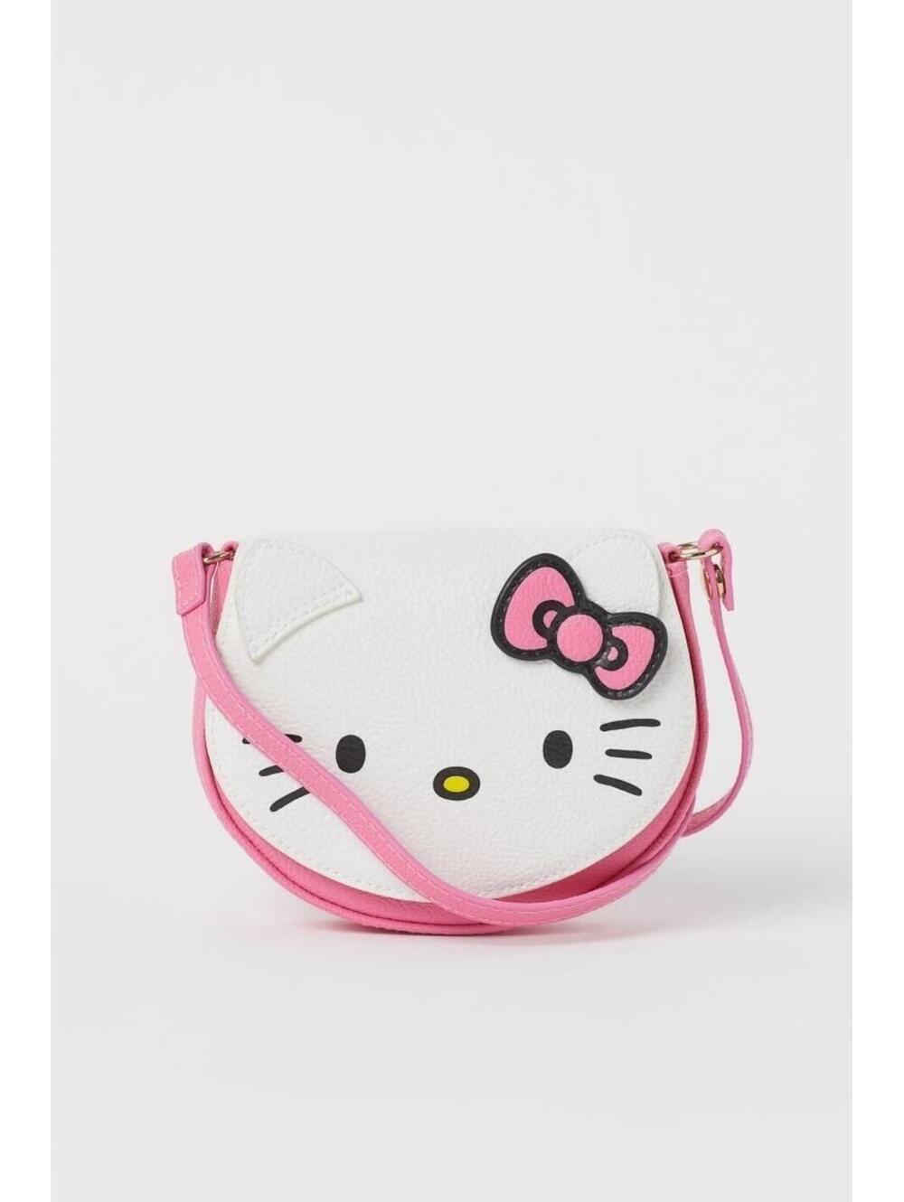 Hello Kitty White & Pink Clutch Purse Rare Shoulder Bag Cute Hello Kitty Bag